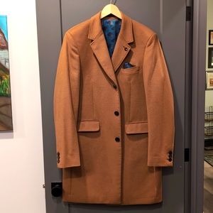 Men's Size 42R Ted Baker Wool & Cashmere Overcoat